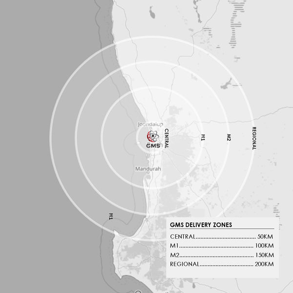 Perth Delivery Zones - GMS Australia Pty Ltd