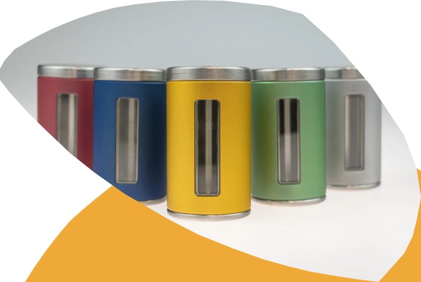 Coloured Tungsten Vial Shield