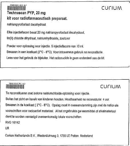 Technescan PYP 20mg sodium pyrophosphate