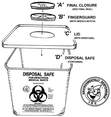 Disposal Safe Sharps Container (4L)